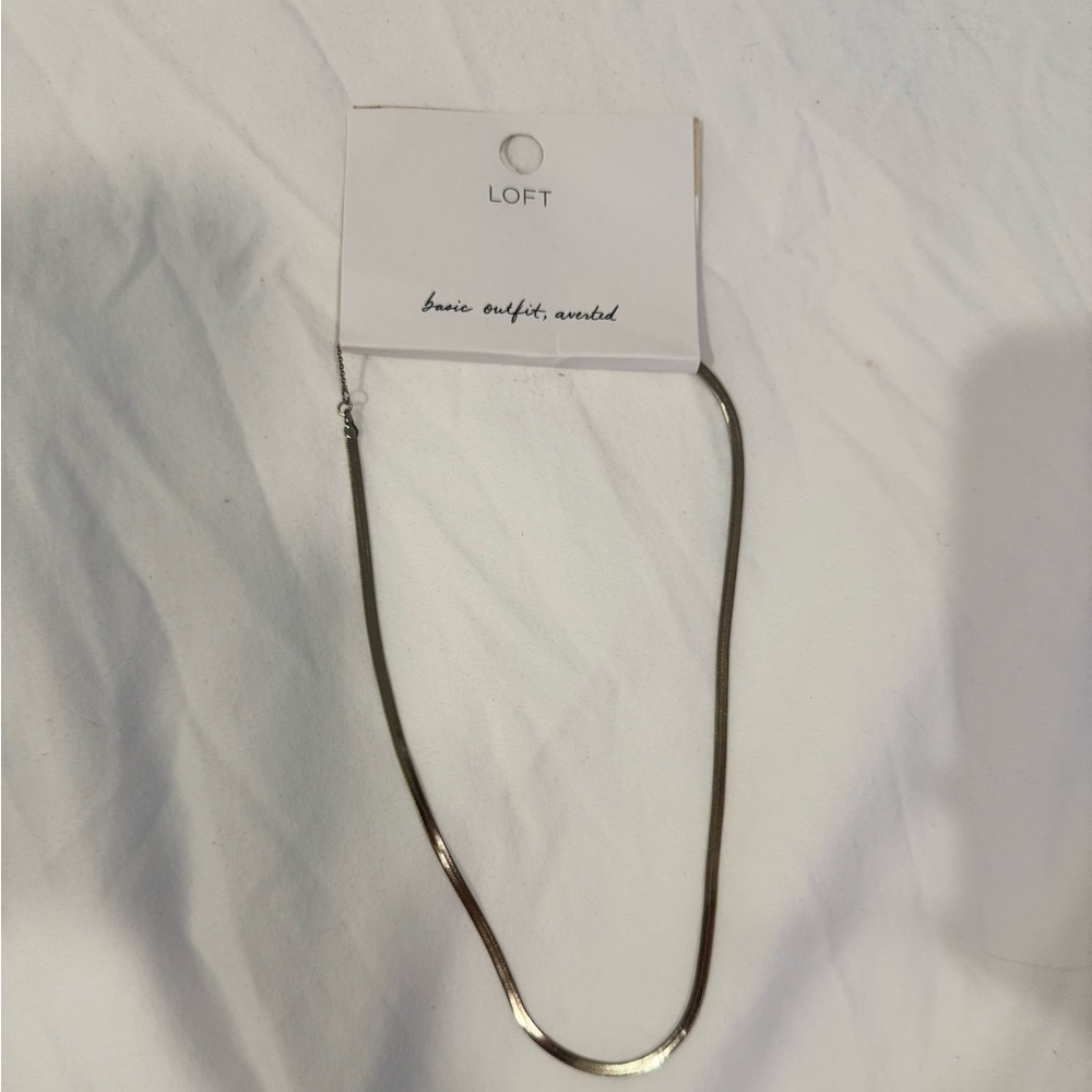 Herringbone Chain Necklace 18”